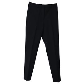 Ba&sh Cinley Slim Hose aus schwarzer Baumwolle Schwarz