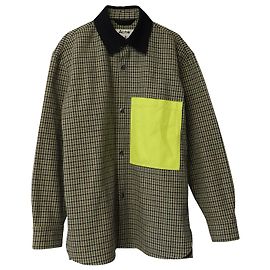 Giacca Acne Studios Vichy Pied De Poule in Lana Multicolor Multicolore