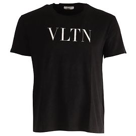 Valentino Garavani Camiseta Valentino VLTN de algodón negro Negro