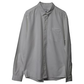 Camisa Oxford Ami Paris de Algodón Blanco Blanco