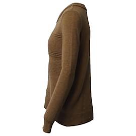Diane Von Furstenberg-Diane Von Furstenberg Knitted Sweater in Brown Wool -Brown