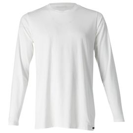 Tom Ford Long Sleeve Basic T-Shirt in White Cotton White