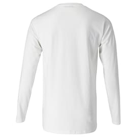 Tom Ford-Tom Ford Long Sleeve Basic T-Shirt in White Cotton-White