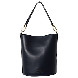 Borsa Secchiello Vanessa Bruno Holly in Pelle Blu Notte Blu Blu navy
