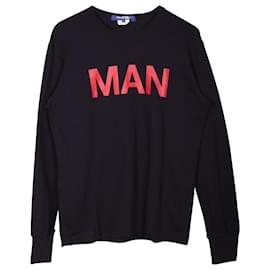 Autre Marque-Junya Watanabe Comme des Garçons Long Sleeved T-shirt in Navy Blue Cotton-Blue,Navy blue