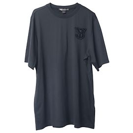 Y3 Y-3 T-shirt U College Logo Patch in cotone nero Nero
