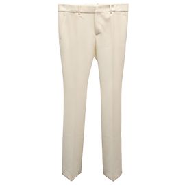 Gucci Tailored Pants in Ivory Wool White Cream