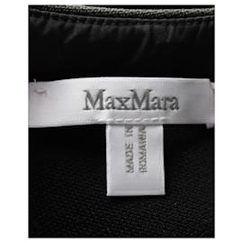Max Mara-Max Mara Shock Jersey-Minikleid aus schwarzem Polyester-Schwarz