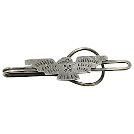 Ralph Lauren-Ralph Lauren RRL Bird Pin Tie Clip in Silver Metal-Silvery,Metallic