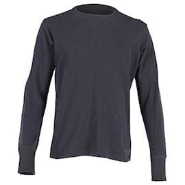 Y3-Y-3 Loopback-Sweatshirt aus schwarzem Baumwoll-Jersey-Schwarz