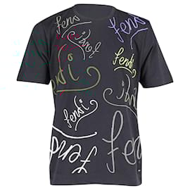 Fendi-Fendi x Noel Fielding Logo Lettering T-shirt in Multicolor Print -Other