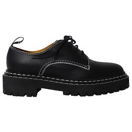 Proenza Schouler Marmy Brogue impunturate in pelle nera Nero