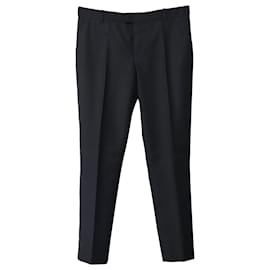 Joseph-Joseph Slim Fit Trousers in Black Wool-Black