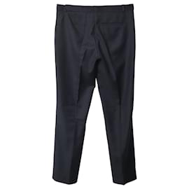 Joseph-Joseph Slim Fit Trousers in Black Wool-Black