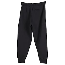 Alexander Mcqueen-Alexander McQueen Tonal Embroidered Sweatpants in Black Cotton-Black