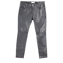 Saint Laurent-Saint Laurent Skinny Trousers in Black Leather-Black