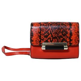 Diane Von Furstenberg Python Effect Mini Micro Highline Crossbody Bag in Red Leather Multiple colors