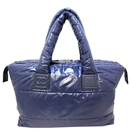 Chanel-Chanel Blue Coco Cocoon Tote Bag-Blue