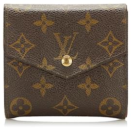 Louis Vuitton-Louis Vuitton Brown Monogram Compact Wallet-Brown