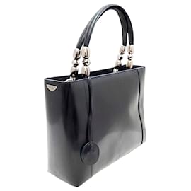 Dior-Dior Black Malice Pearl Beaded Handbag-Black