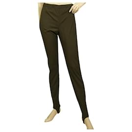 Dsquared2-Dsquared 2 Kaki Vert Logo Stirrup Leggings pantalon pantalon taille 42-Vert foncé