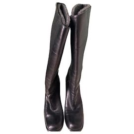 Colisee De Sacha Black Lambskin Boots Black