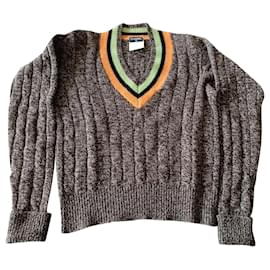 CHANEL - Pull en cachemire Marron