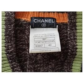 Chanel-CHANEL - Cashmere sweater-Brown