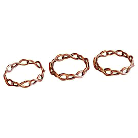 Tiffany & Co-3 Anéis do infinito em Rubedo Metal-Rosa
