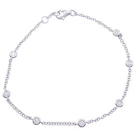 inconnue Pulsera gutter de oro blanco y diamantes. Otro