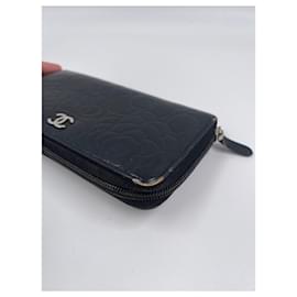 Chanel-Black Lambskin Leather Chanel Wallet-Black