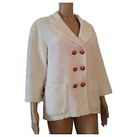 Chanel-Chanel jacket in white tweed-White