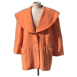 Peach Coat by Margaretha Ley, Escada Peach