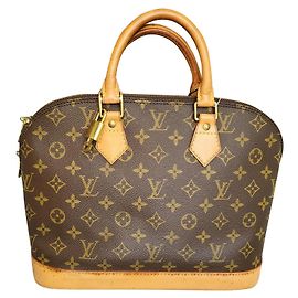 Borsa Louis Vuitton Alma pm monogram Marrone