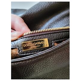 Dolce & Gabbana-Dolce e Gabbana Sicily Tasche-Dunkelbraun