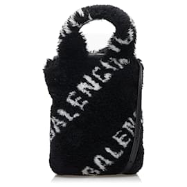 Balenciaga-Balenciaga Black Logo Everyday Phone Holder-Black