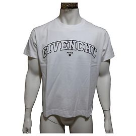 Camiseta bordada Givenchy de algodón blanca XL Blanco