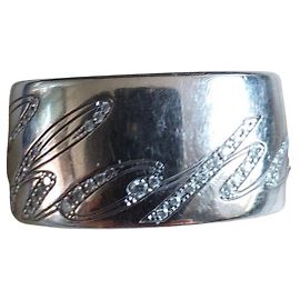 Anello Chopard Chopardissimo Oro Bianco Argentato Argento