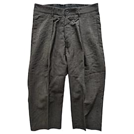 Rick Owens-Grey sartorial Capri trousers-Dark grey