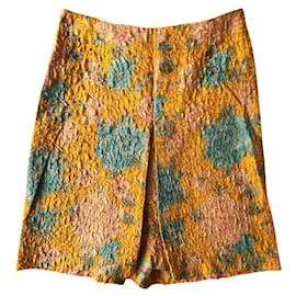 Miu Miu-Vintage embossed silk skirt-Multiple colors