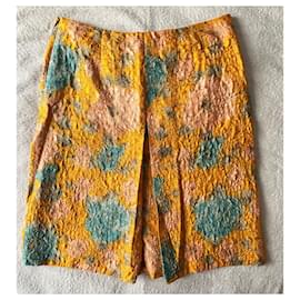 Miu Miu-Vintage embossed silk skirt-Multiple colors