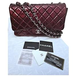 Chanel-Bordeaux Timeless / Classique Jumbo-Dark red