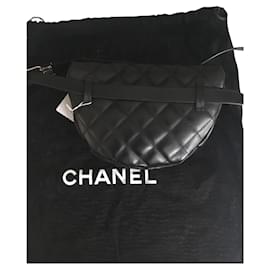Chanel-Sac ceinture pochette banane Chanel-Noir