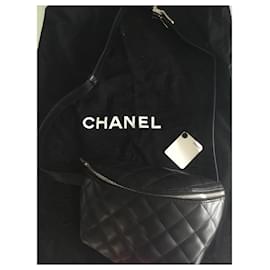 Chanel-Chanel banana pouch belt bag-Black