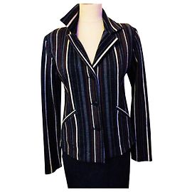 Autre Marque AGNES B TRENDIGE JACKE BAYADERE WOLLE T2 ODER T 40 Mehrfarben