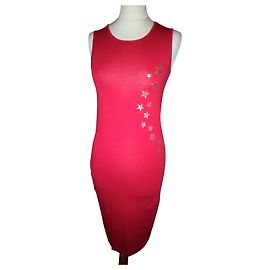 Agnès b. AGNES B KLEID LOLITA STERNE T 2 ODER T 38/40 Rot