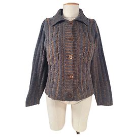 Autre Marque Strickjacke Maria of Repabianca Seide Kaschmir Wolle Mehrfarben