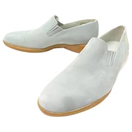 Louis Vuitton-LOUIS VUITTON SHOES LV CUP MOCCASIN 42 BLUE SUEDE LEATHER SHOES-Blue