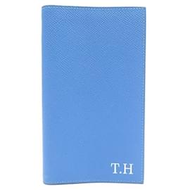 Hermès-NEW HERMES AGENDA HOLDER IN BLUE EPSOM LEATHER + NOTEBOOK HOLDER REFILL-Blue