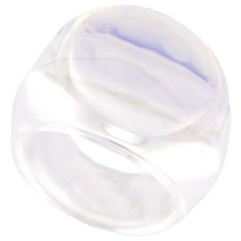 NEUF BAGUE BACCARAT TRANSPARENTE TAILLE 51 EN CRISTAL TRANSPARENT NEW RING Autre